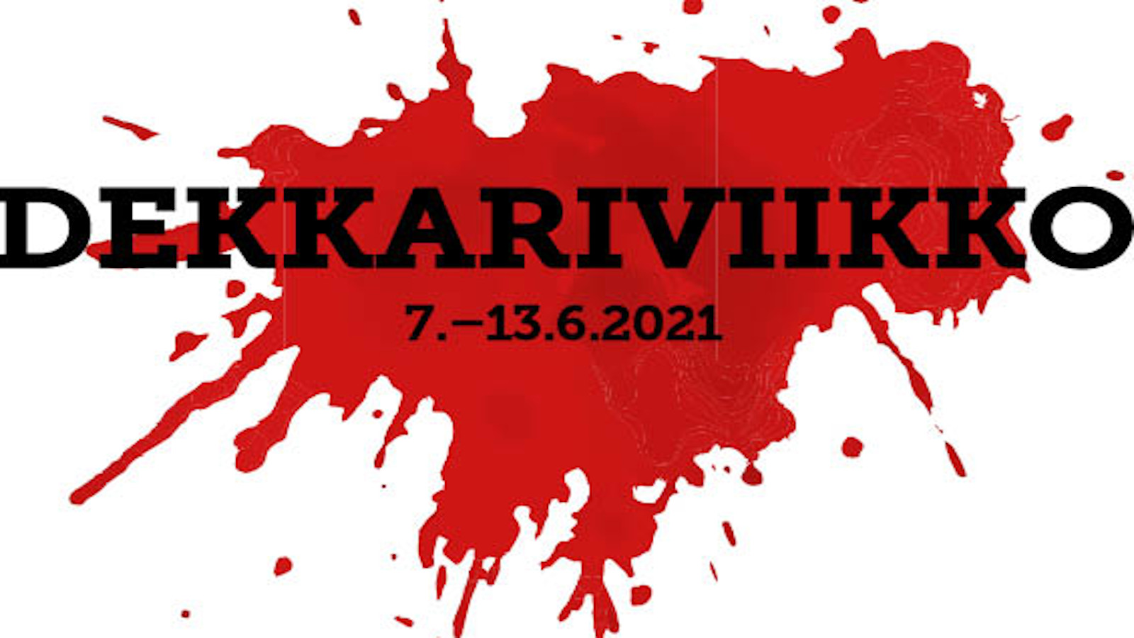 7.–13.6.2021 kirjakaupoissa vietetään Dekkariviikkoa