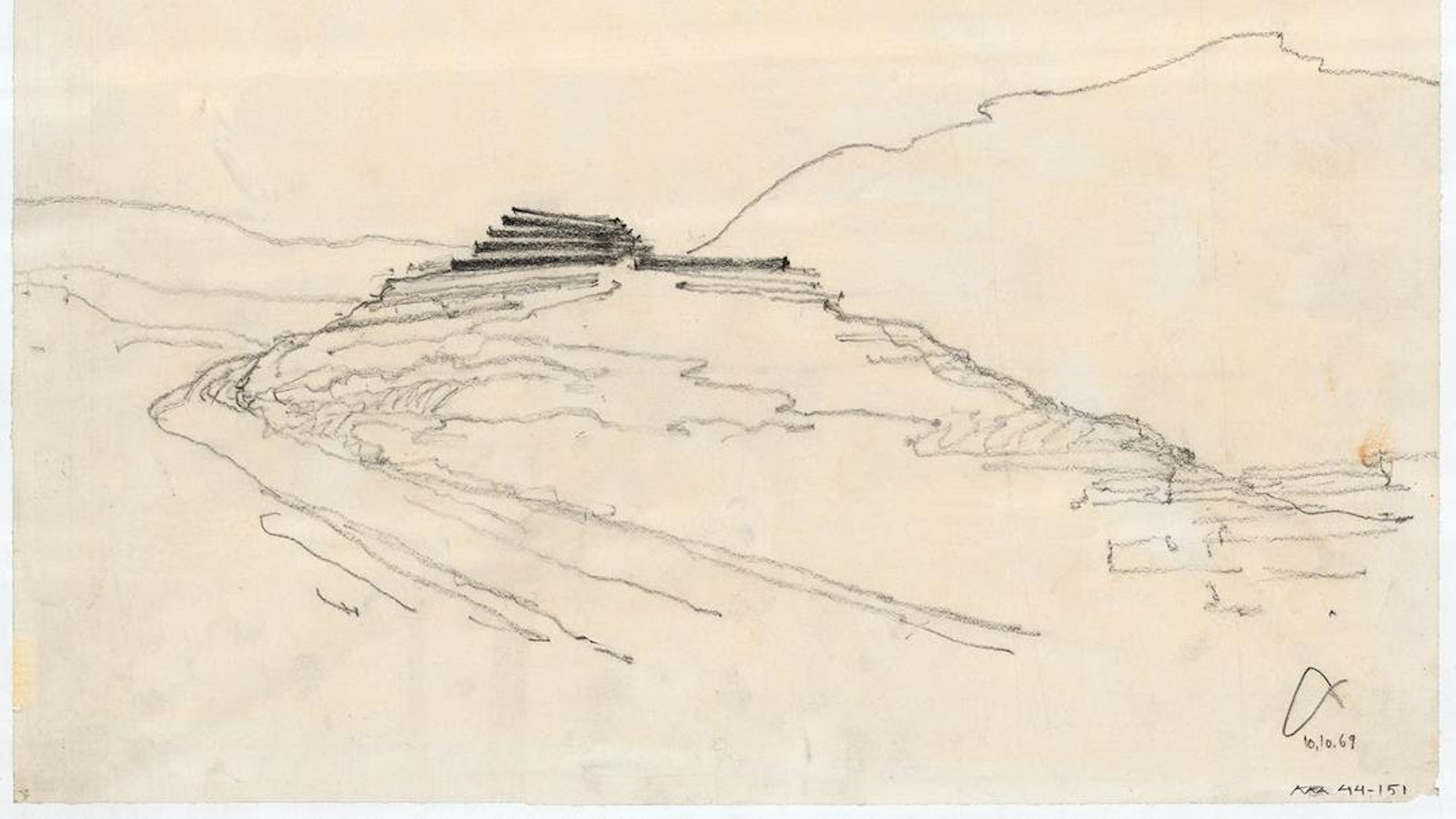 Alvar Aallon alkuperäinen suunnitelmauunnitelma Shirazin taidemuseosta ei toteutunut. 