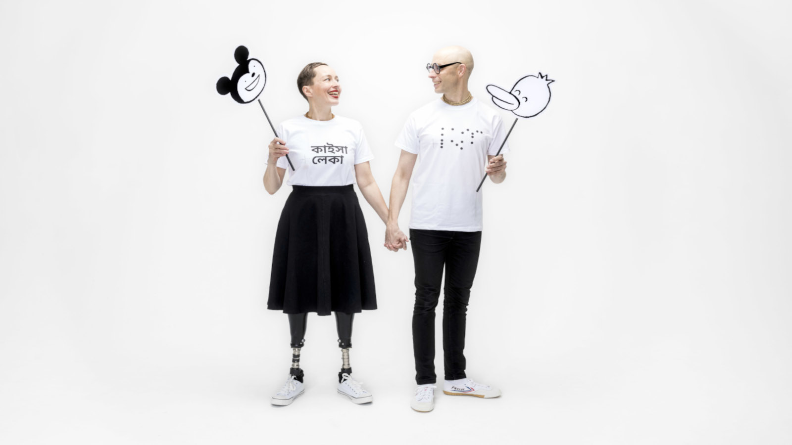 Kaisa ja Christoffer Leka ovat visuaalisen viestinnän tekijöitä ja opettajia, jota ovat saaneet vuoden 2022 Graafikko -palkinnon.