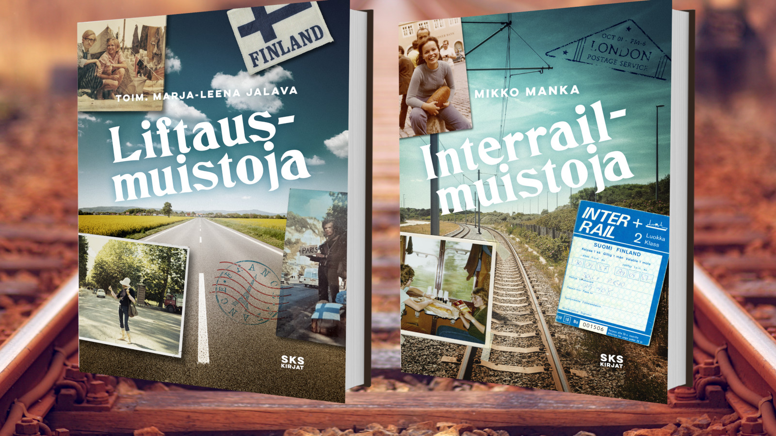 Marja-Leena Jalava on kirjassaan muistellut nuoruutensa liftausmatkoja ja Mikko Mankka interrail-reissujaan, kirjojen julkaisija on Suomalaisen Kirjallisuuden Seura SKS.