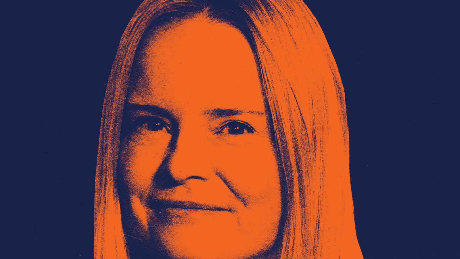 Kuvassa on kasvokuva Riikka Purrasta ja hänellä on puolipitkät suorat hiukset. Kasvot ovat oranssit ja tausta on tumma violetti. Kuva on osa kirjan kannesta.