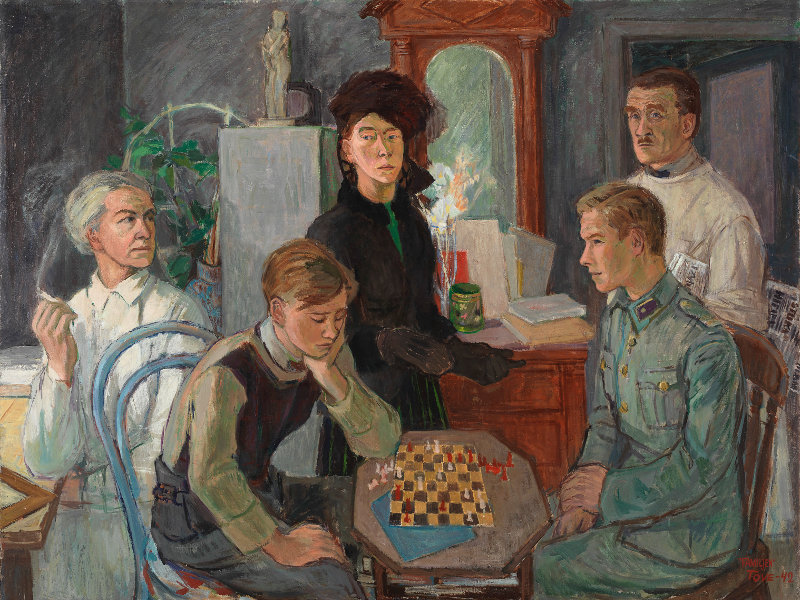 Tove Jansson: Perhe (1942). Yksityiskokoelma. Kuva: Suomen Kansallisgalleria / Hannu Aaltonen