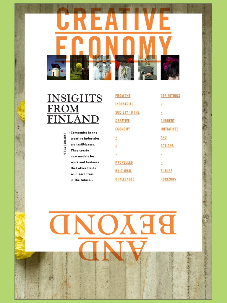 Kansi: Creative Economy and Beyond - Insights from Finland.