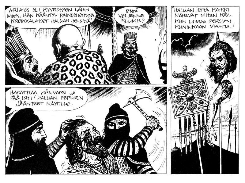 Hiltunen ei kaunistele sotaa.