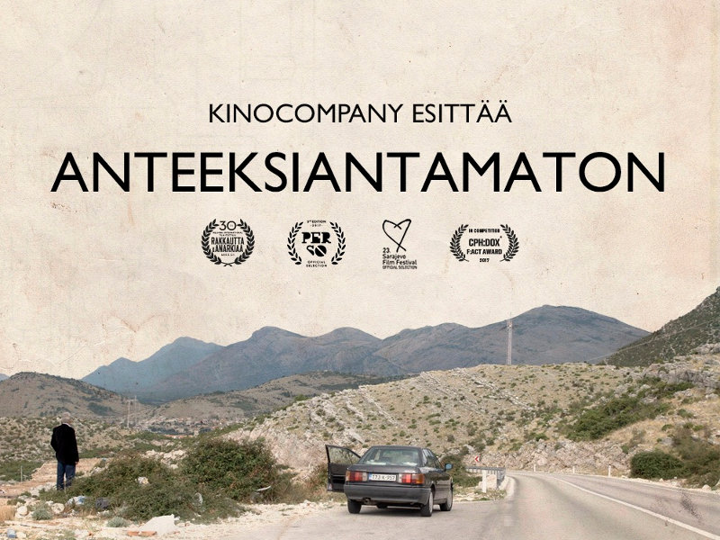 Anteeksiantamaton-dokumenttielokuvan juliste