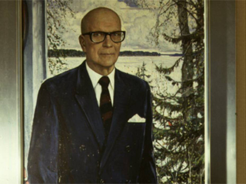 Ilja Glazunovin maalaus Presidentti Urho KIekkosesta. Kuva: Kalle Kultala