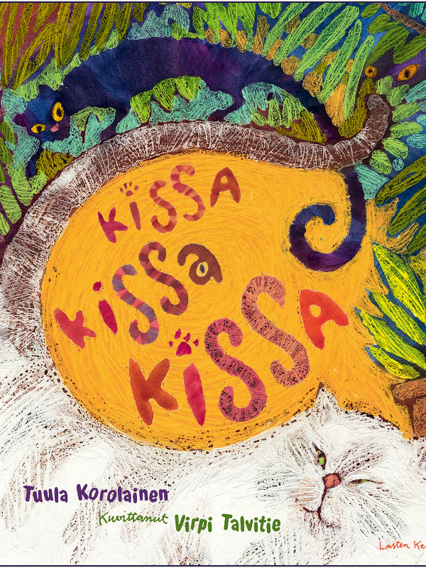Kissa, kissa, kissa -kirjan kansikuva.