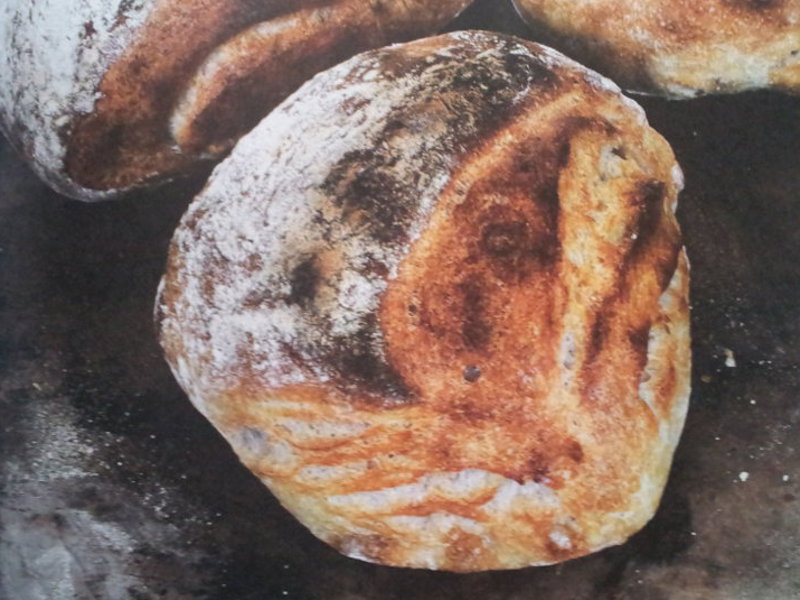 Vehmäleipä leipäjuurella tehtynä.