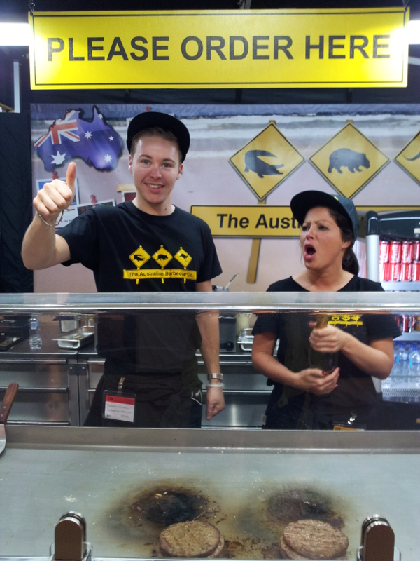 Australialaiset toivat Barbicuen ruokamessuille.