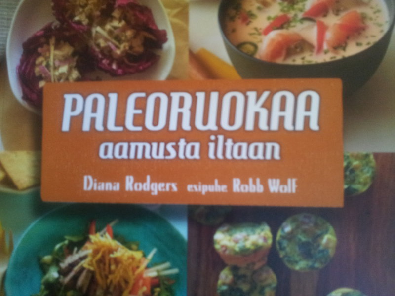 Paleoruokaa, kuva kirjan kannesta