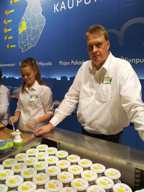 Sillankorvan yrttijuustoa esiteltiin Ruokamessuilla.