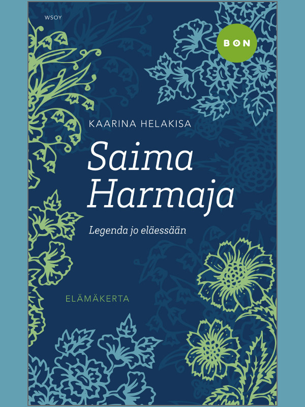 Kaarina Helakisa. Saima Harmaja Legenda jo eläessään. Kansi. WSOY.