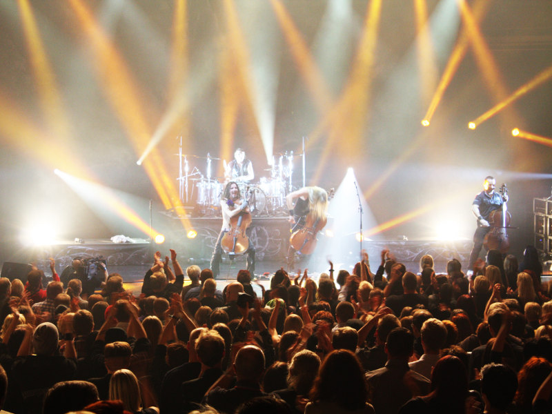 Apocalyptica esiintyy Sibeliustalolla. Kuva: Sibeliustalo.