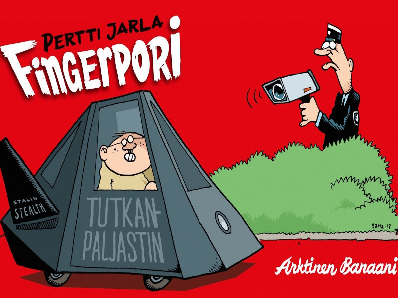 Pertti Jarla, Tutkanpaljastin. Kansi. Arktinen Banaani.