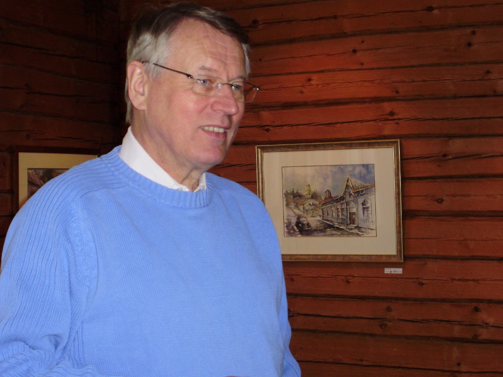 Urpo Martikainen Mikkelissä GalleriArissa tammikuussa 2010.