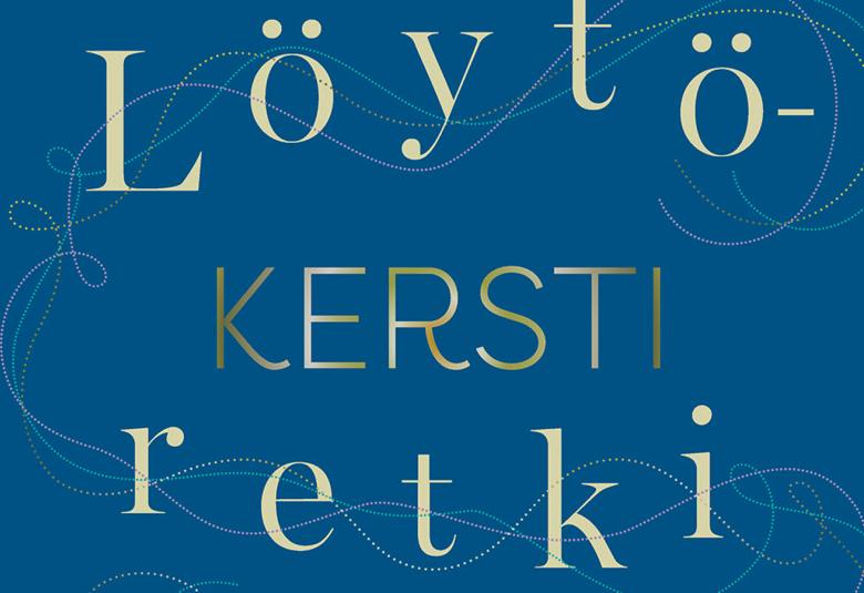 Kuvassa on sinisellä pohjalla osa kirjan kannnesta ja siinä lukee keltaisella keskellä olevan nimen Kersti molemmin puolin oleva Löytöretki. Kersti on isoilla kirjaimilla ja Löytöretki tekstauskirjaimilla. Sen alla on hentoa koukeroa.