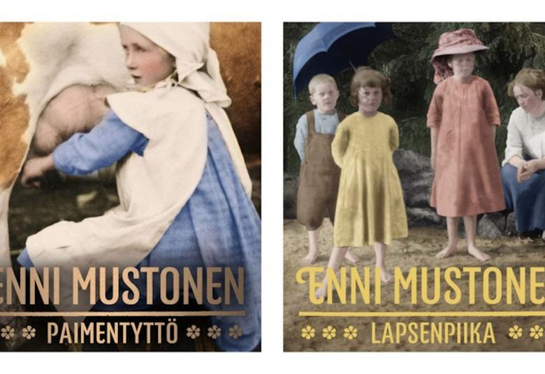 Enni Mustosen Syrjästäkatsojan tarinoita-kirjasarjan ensimmäiset teokset ovat Paimentyttö ja Lapsenpiika.