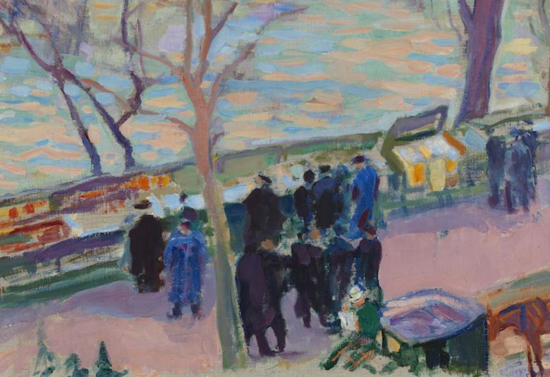 Kuvassa Magnus Enckellin teos Seinen rantaa vuodelta 1912. 