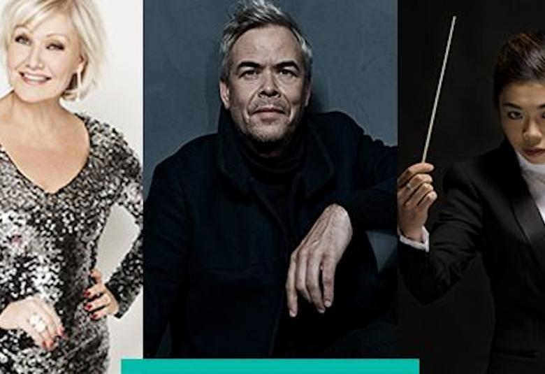 Kuvassa ovat kollaasikuvassa Karita Mattila, Hannu Lintu ja Elim Chan.