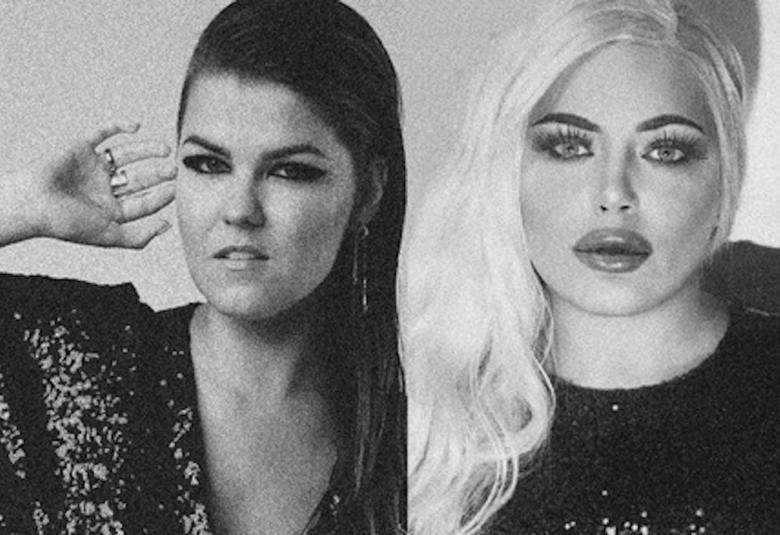 Kuvassa on musta-valkoiset kasvokuvat Saara Aallosta ja Baga Chipz.