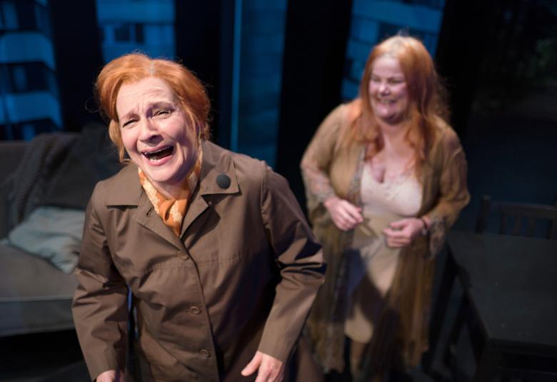 Kuvassa ovat Teija Auvinen ja takana Sari Mällinen puolivartalokuvassa.