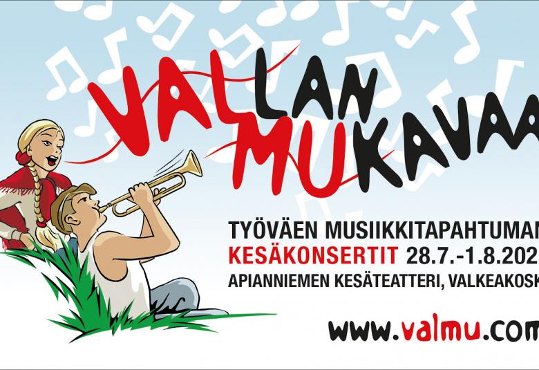 Työväen Musiikkitapahtuman kesäkonsertit 28.7.-1.8.2021 on viikon kestävä minifestivaali Valkeakoskella. 