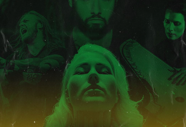 Kuvassa on osa levyn kannesta. Kuvan tausta on tumman vihreä ja alhaalla keskellä on nuoren naisen kasvot vihertävänä. Hänen kasvonsa ovat kohotettuna ylöspäin ja silmät kiinni. 