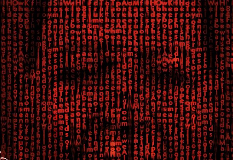 Kuvassa on musta-punaisena kudoksena, jonka takaa näkyy puolet naisen kasvoista silmät kiinni. Kuva on osa levyn kannesta.