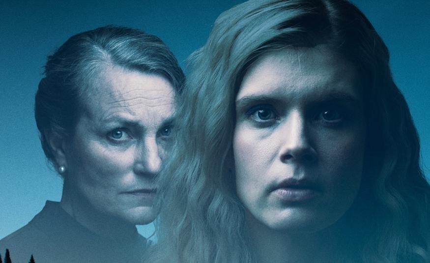 Kuvassa ovat kasvokuvassa Jonna Järnefelt ja oikealla Alina Tomnikov. Kuvan sävy on harmaan sinertävä.  