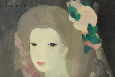 Marie Laurencin, Nuoren naisen muotokuva, 1923, öljy kankaalle, Sara Hildénin Säätiö / Sara Hildénin taidemuseo. Valokuva: Jussi Koivunen. 